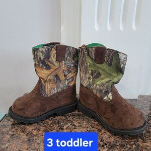 Kids Camouflage Boots Mossy Oak